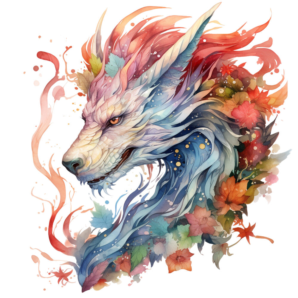 Elemental Dragons Fabric Panel 31