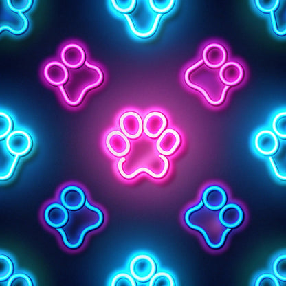 Puppy Prints Pattern 4 Minky Fabric