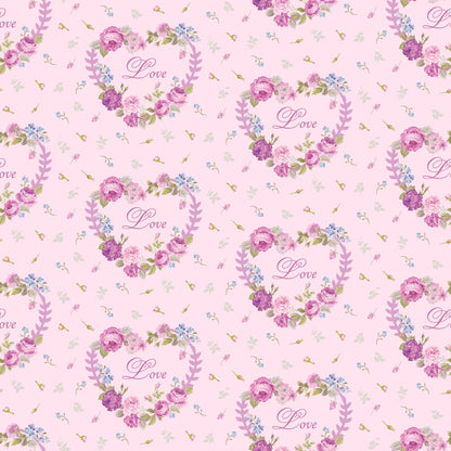 Rose Cameo Parlor Pattern 9 Minky Fabric