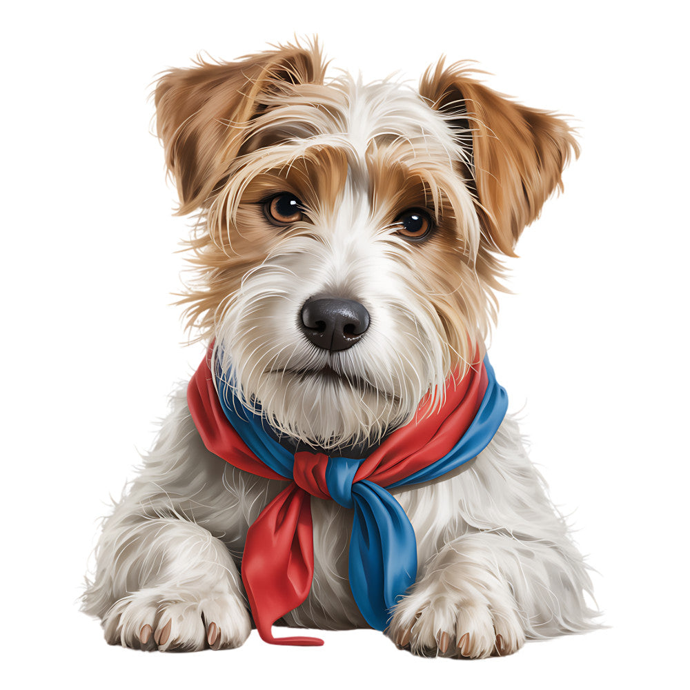 4th of July Dog Fabric Panel 17