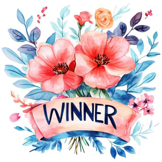 Watercolor Bingo Fabric Panel 9