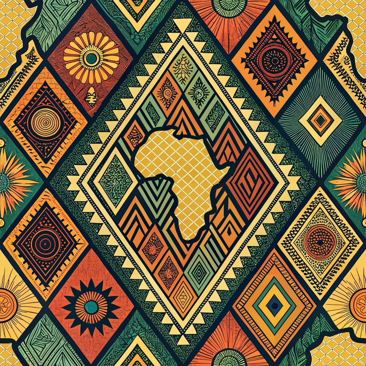 Savanna Diamonds Pattern 9 Minky Fabric