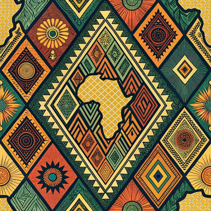 Savanna Diamonds Pattern 9 Minky Fabric