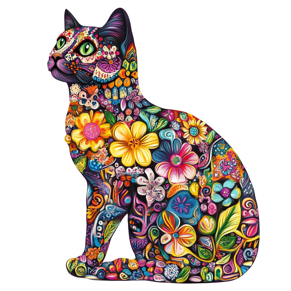 Cats de Los Muertos Fabric Panel 11