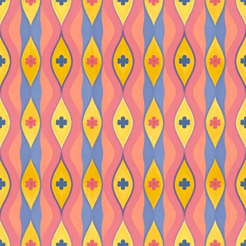 Carnival Garden Glow Pattern 23 Minky Fabric