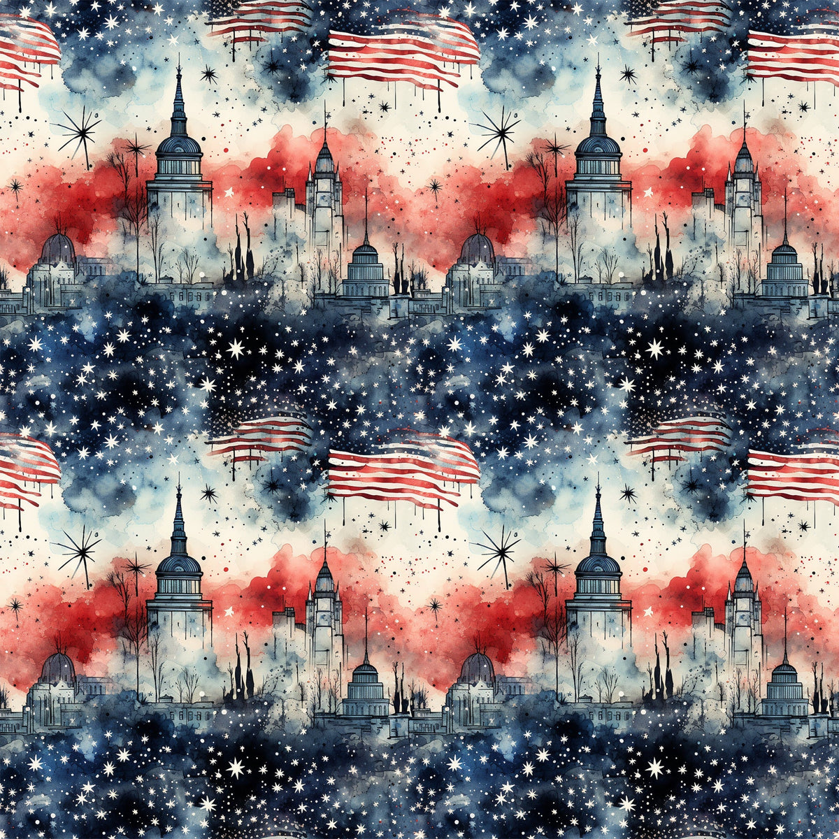 Liberty Skies Pattern 10 Minky Fabric