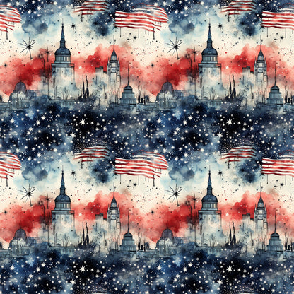Liberty Skies Pattern 10 Minky Fabric