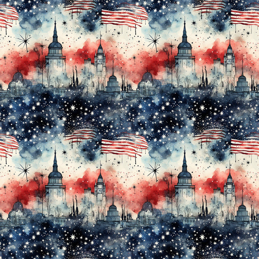 Liberty Skies Pattern 10 Minky Fabric