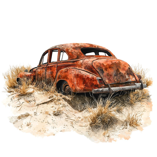 Route 66 Scene Fabric Panel 3