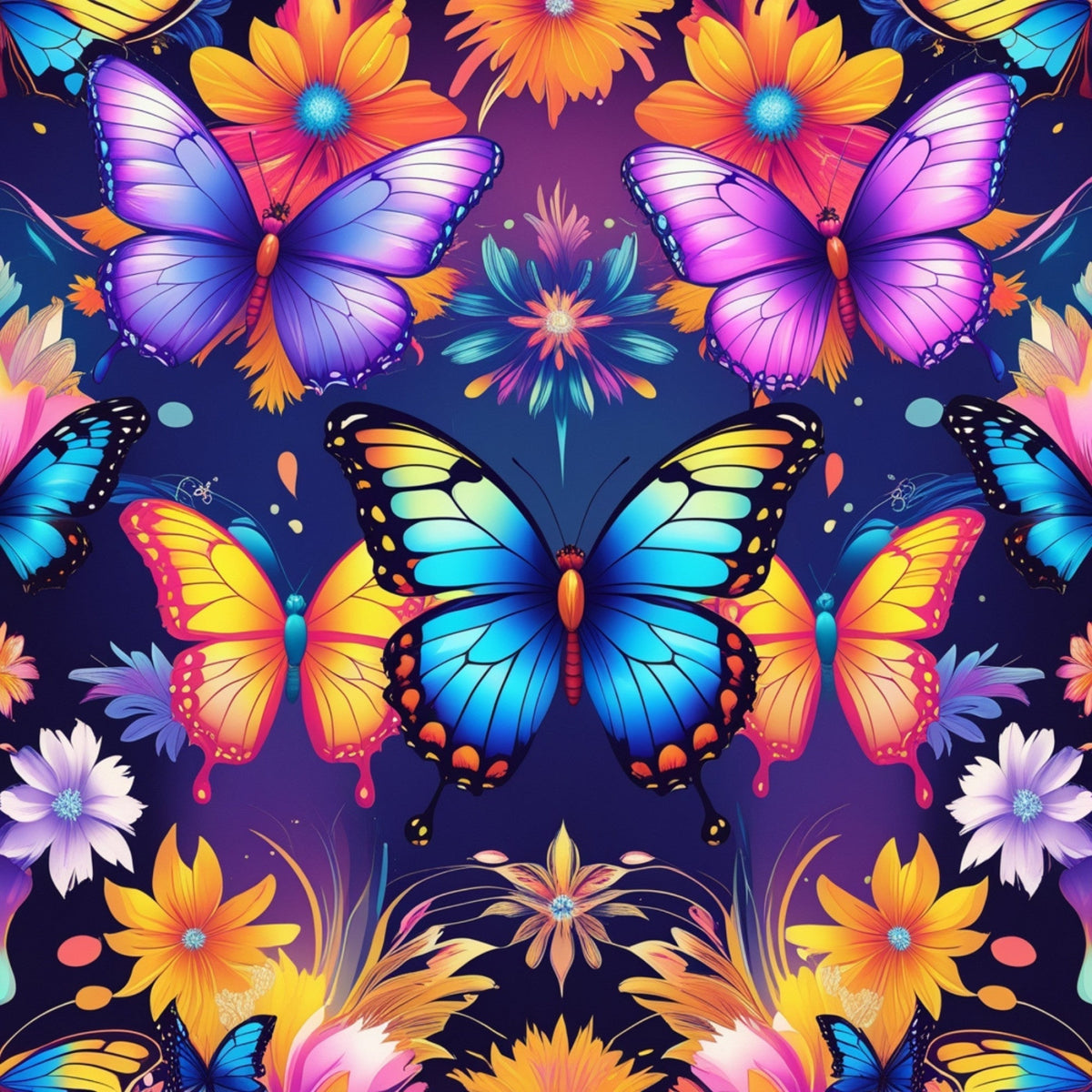 Luminous Wings Pattern 4 Minky Fabric