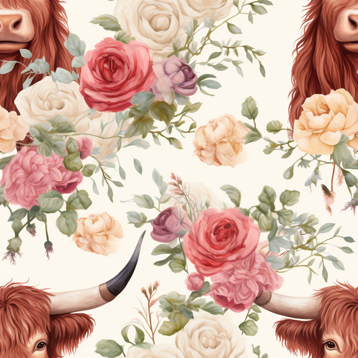 Peony Pasture Pattern 2 Minky Fabric