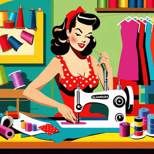 Pop Art Sewing Fabric Panel 94