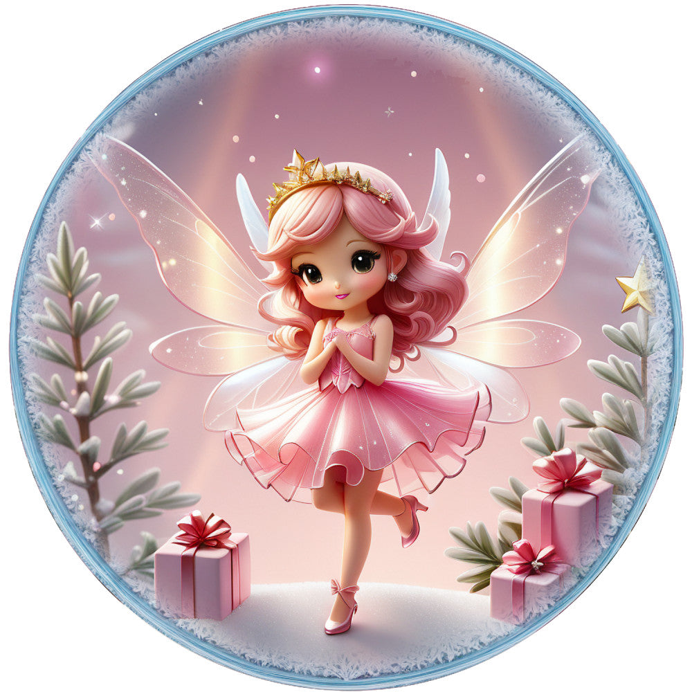 Winter Fairy Ornament Fabric Panel 29