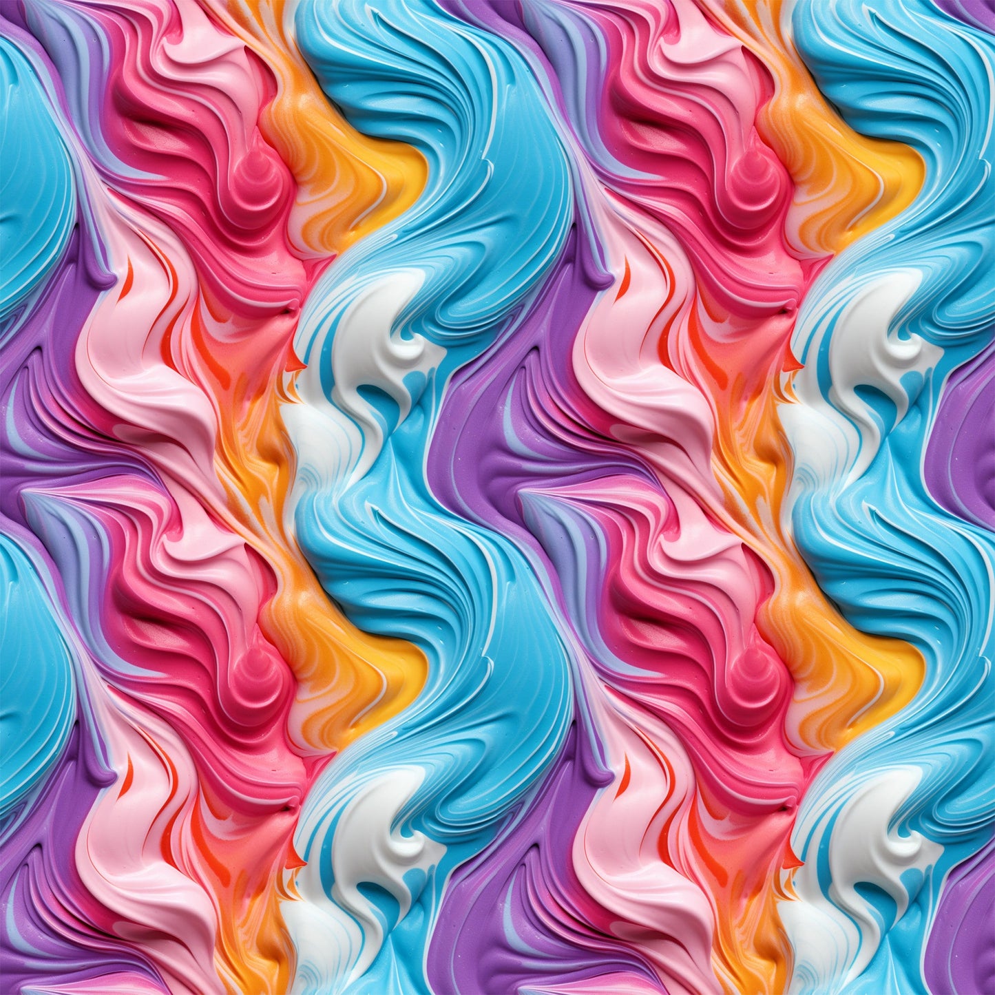 Yummy Frosting Pattern 1 Quilting Cotton Fabric