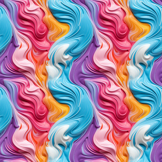 Yummy Frosting Pattern 1 Quilting Cotton Fabric