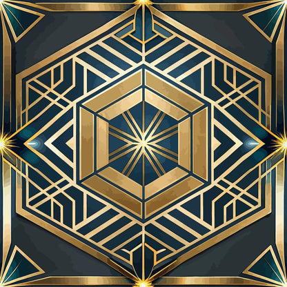Art Deco Pattern 47 Quilting Cotton Fabric