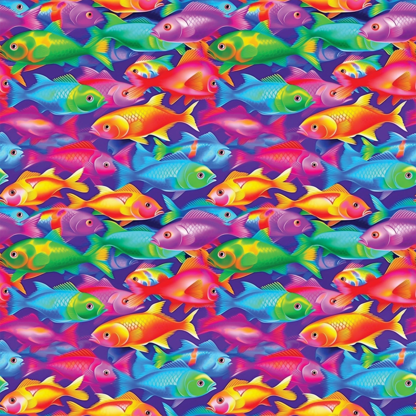 Colorful Animals and Plants Pattern 9 Quilting Cotton Fabric