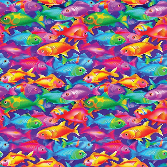 Colorful Animals and Plants Pattern 9 Quilting Cotton Fabric