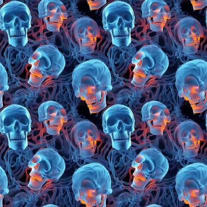 Scary Halloween Pattern 3 Quilting Cotton Fabric