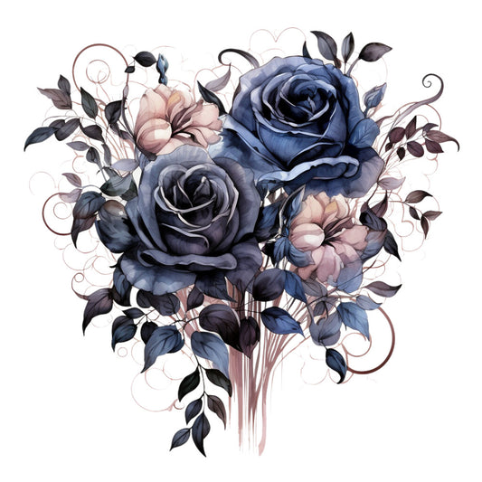 Gothic Floral Fabric Panel 10