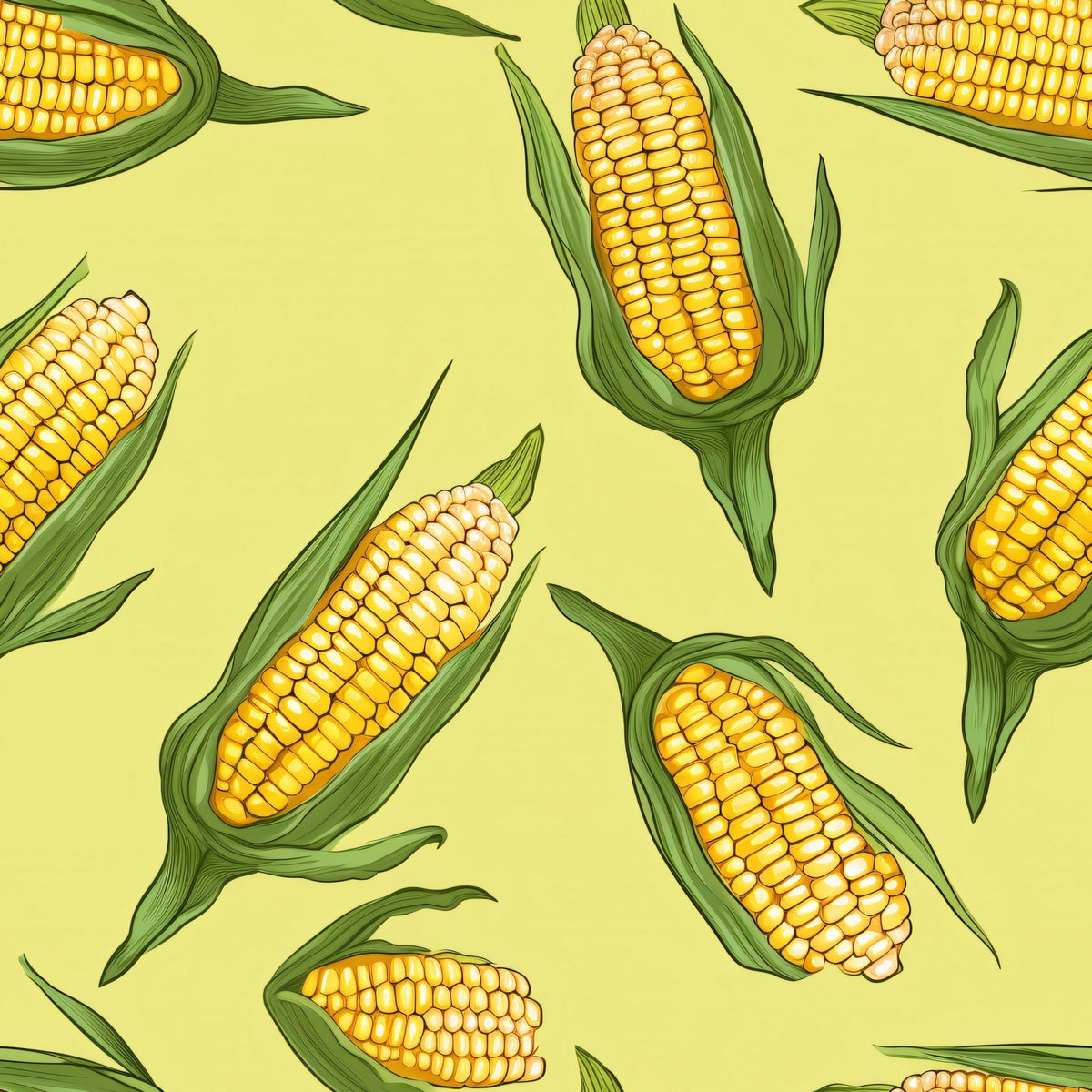 Golden Maize Pattern 13 Minky Fabric