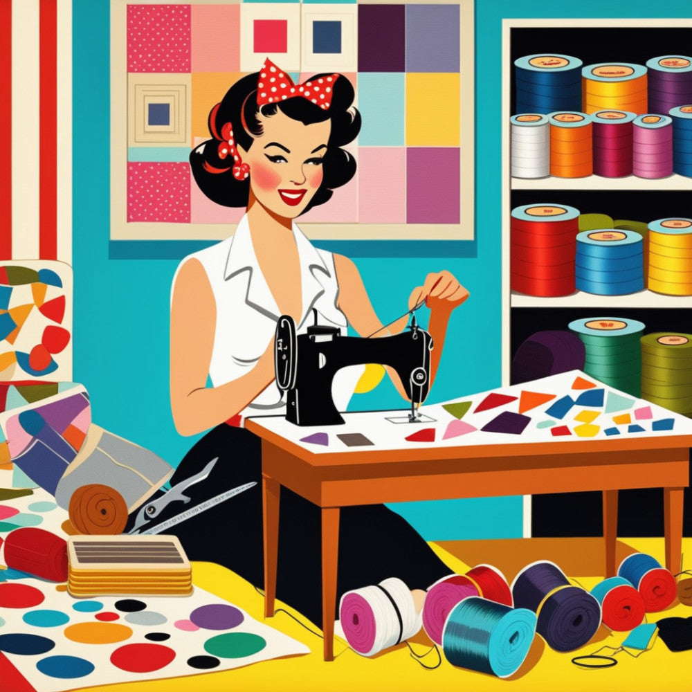 Pop Art Sewing Fabric Panel 41