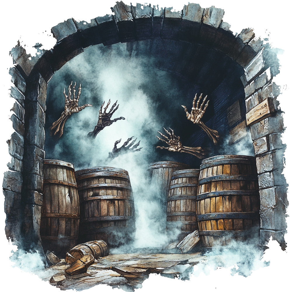 Haunted Ocean Fabric Panel 12