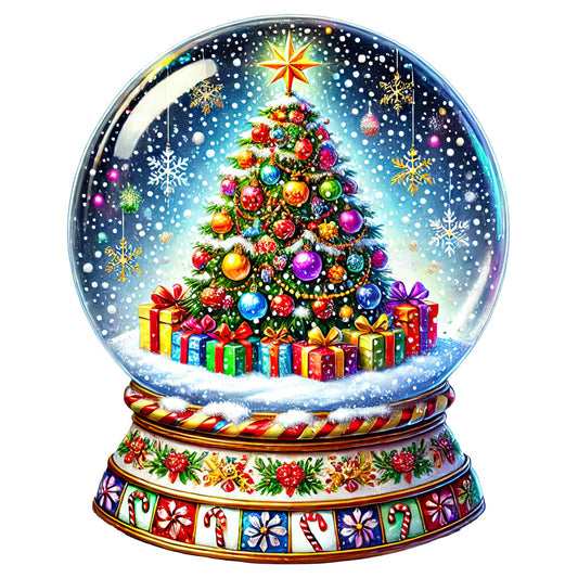 Christmas Snow Globes Fabric Panel 62