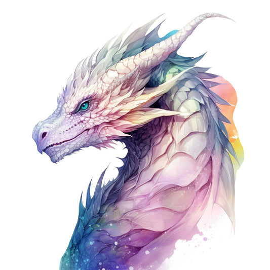Elemental Dragons Fabric Panel 32