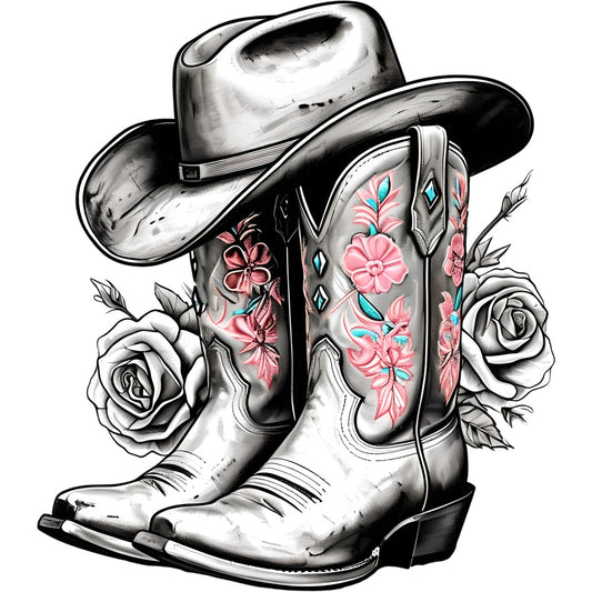 Coquette Cowgirl Fabric Panel 17