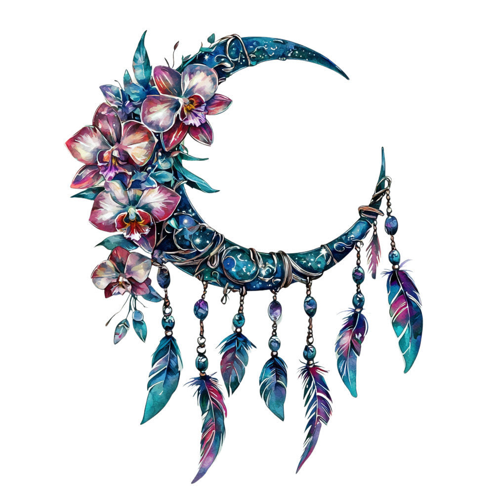 Floral Dreamcatcher Fabric Panel 15