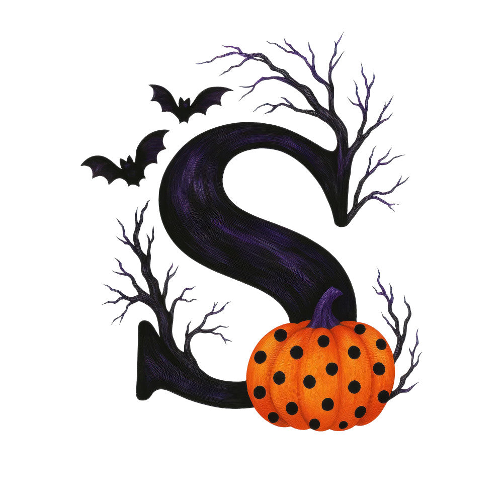 Halloween Alphabet Fabric Panel 12