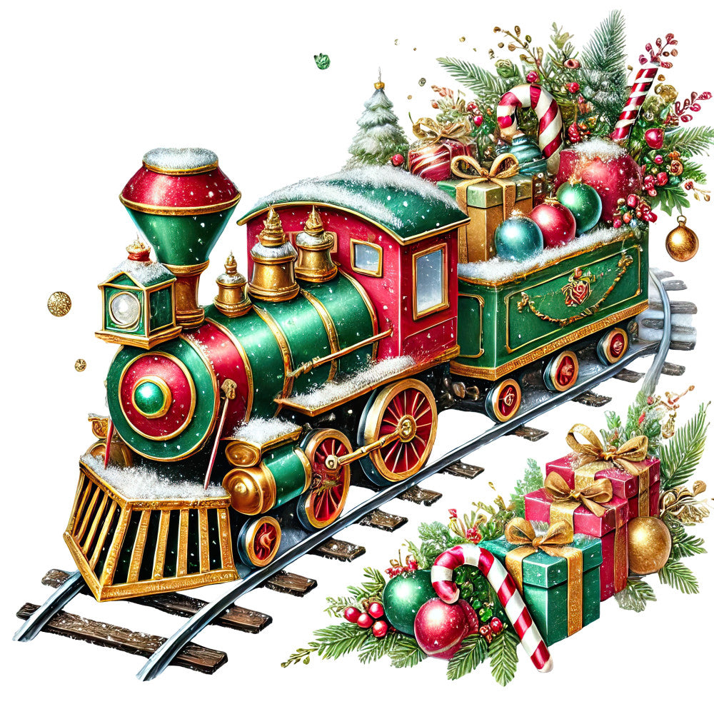 Candy Rale Rode Tracs Christmas Toys Fabric Panel 32 – QuiltingFabricPanels.com