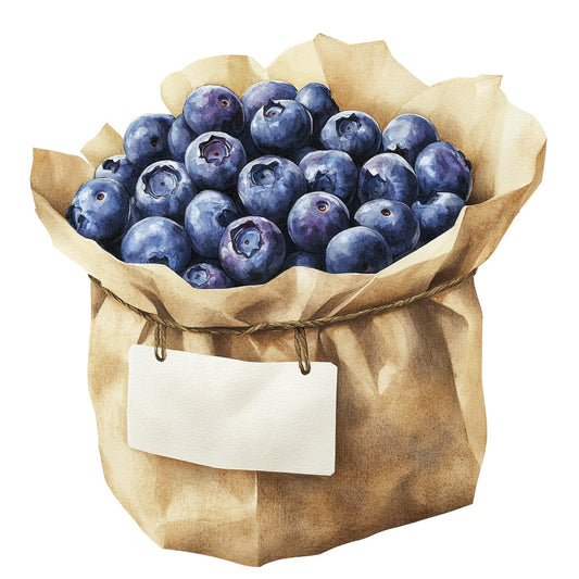 Blueberry Gardens Fabric Panel 6