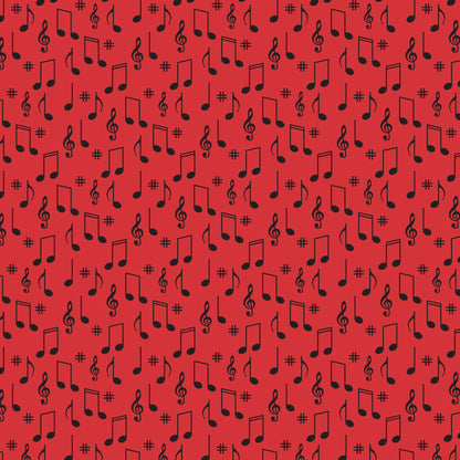 Jukebox Jive Pattern 4 Minky Fabric
