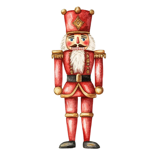 Classic Christmas Nutcrackers Fabric Panel 9