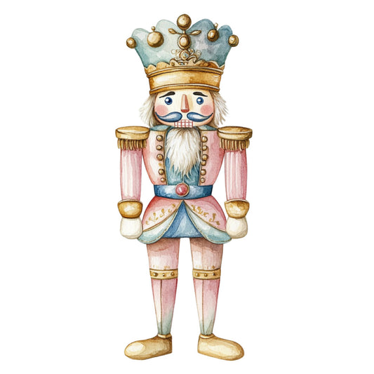 Classic Christmas Nutcrackers Fabric Panel 3