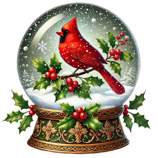 Christmas Snow Globes Fabric Panel 3