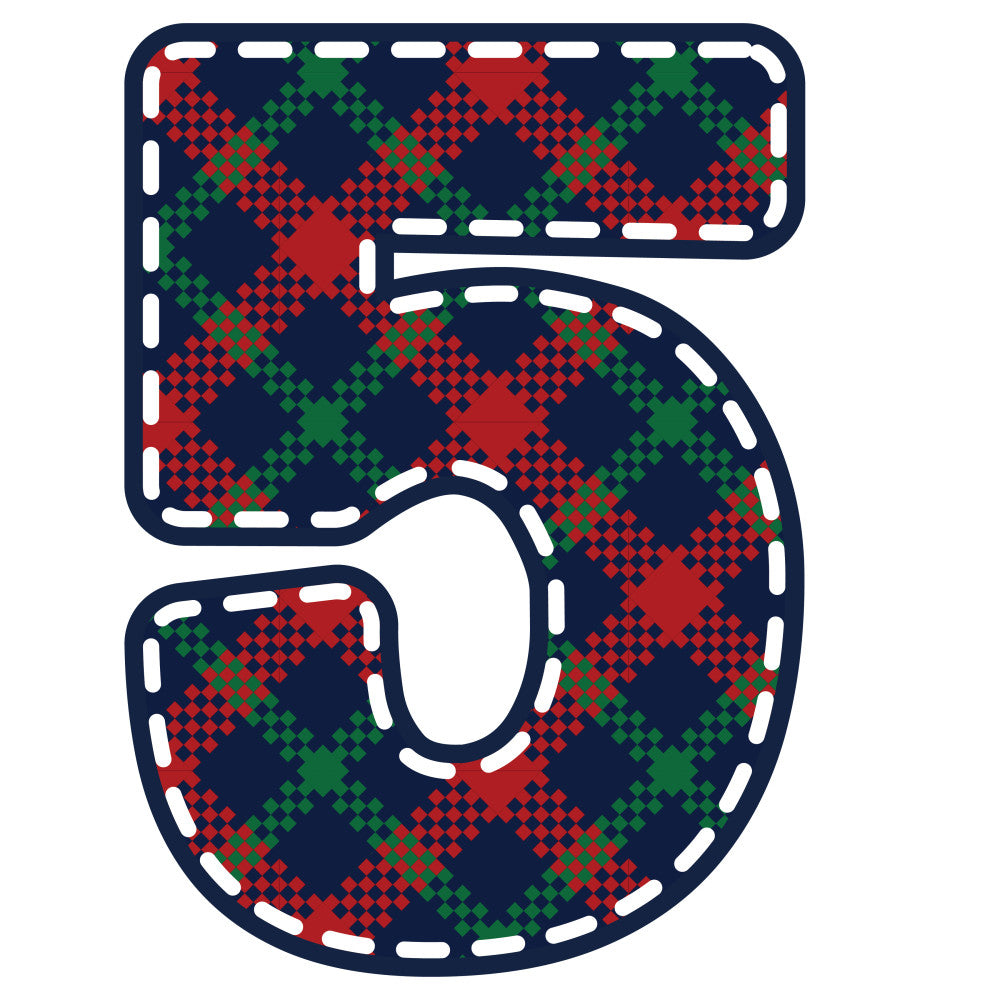 Christmas Alphabet Fabric Panel 8