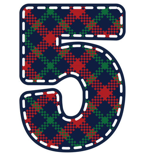Christmas Alphabet Fabric Panel 8
