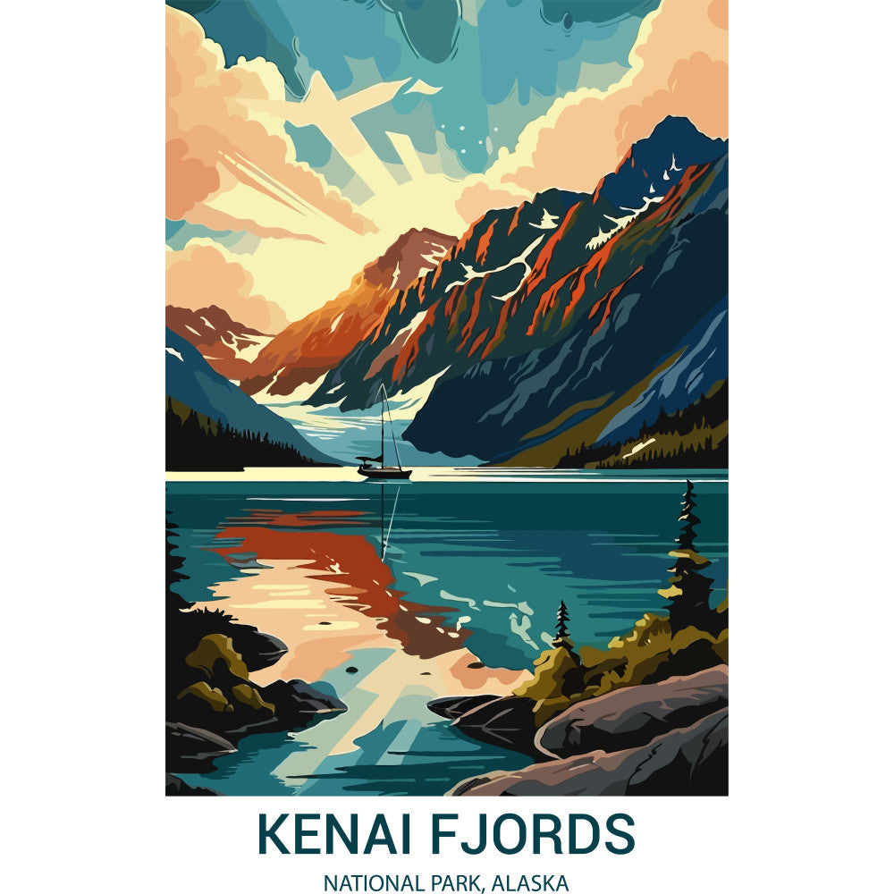 National Parks Posters Fabric Panel 36