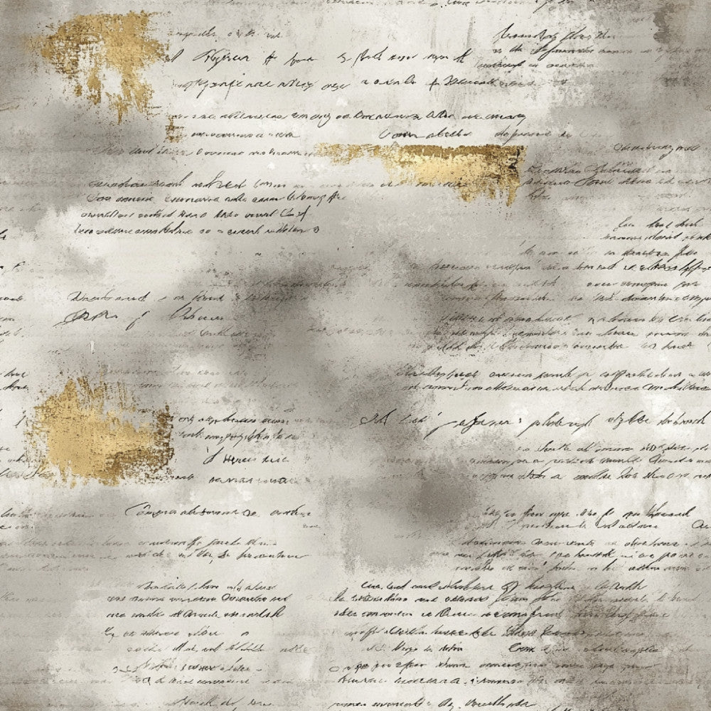 Gilded Forgotten Correspondence Pattern 4 Minky Fabric