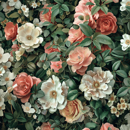 Velvet Rose Garden Pattern 9 Minky Fabric