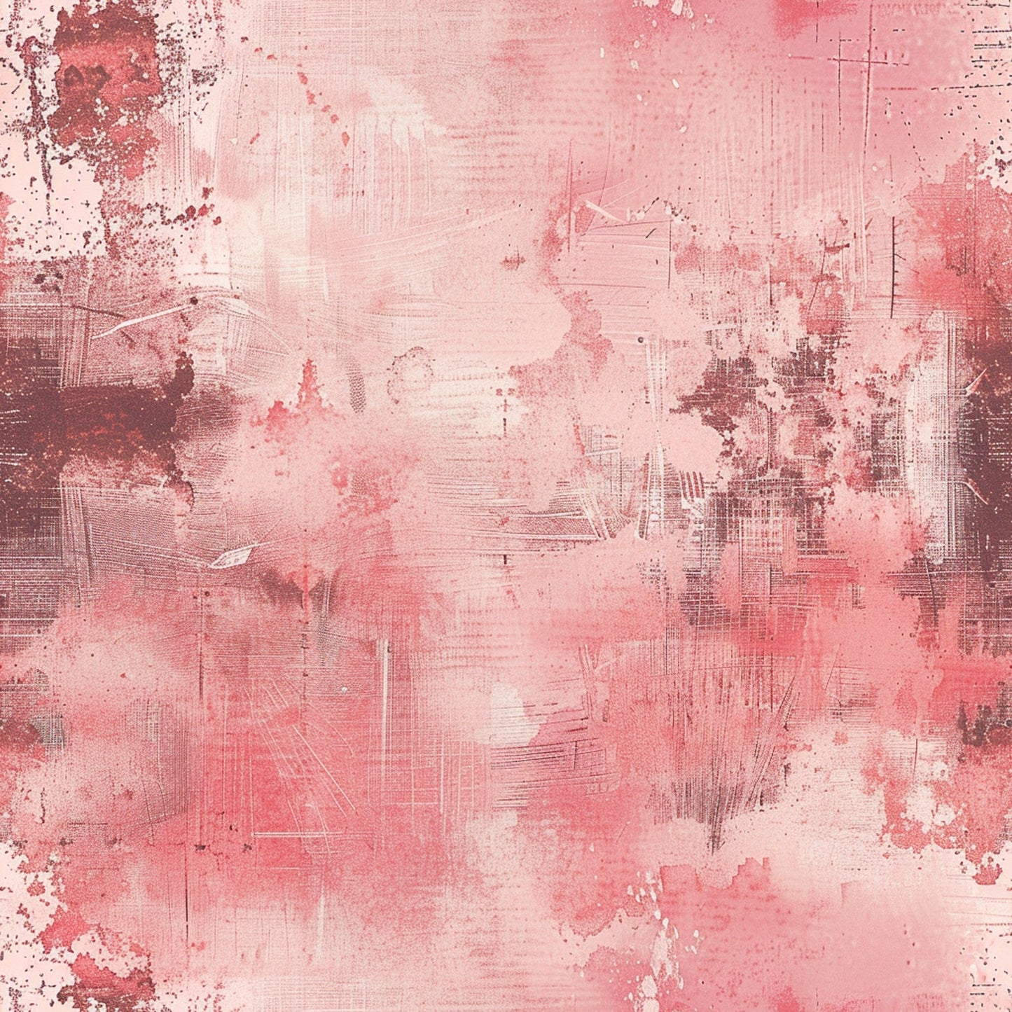 Pink Blush Grunge Pattern 7 Quilting Cotton Fabric