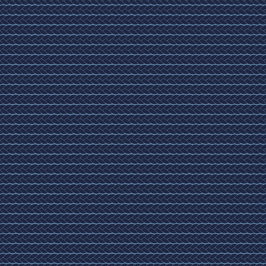 Navy Nautical Sea Pattern 4 Quilting Cotton Fabric