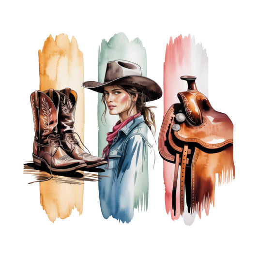 Western Brushstroke Fabric Panel 22