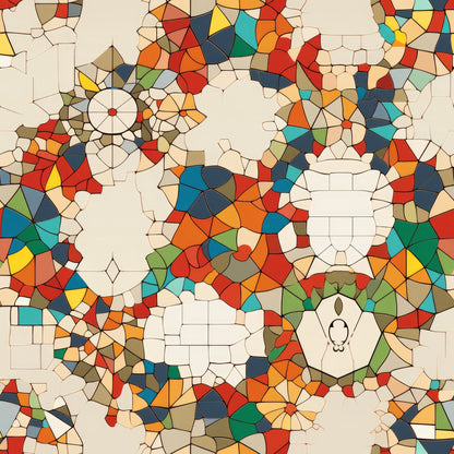 Terracotta Tesserae Pattern 11 Minky Fabric