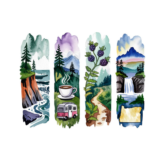 Brushstroke State Fabric Panel 14