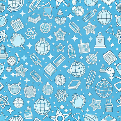 Back to School Pattern 12 Quilting Cotton Fabric