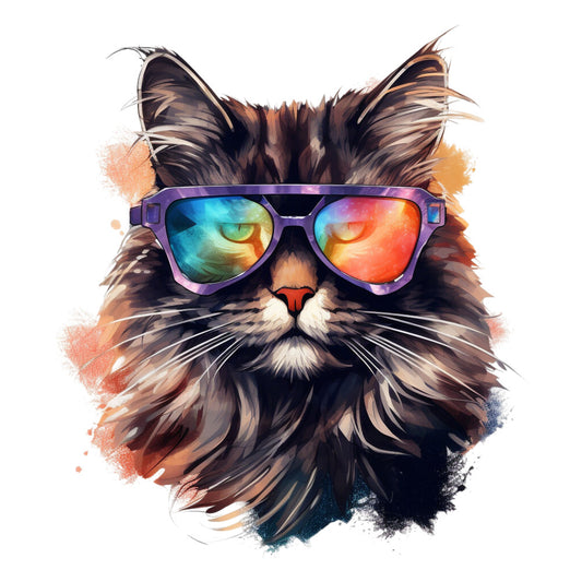 Cats with Sunglasses Fabric Panel 20